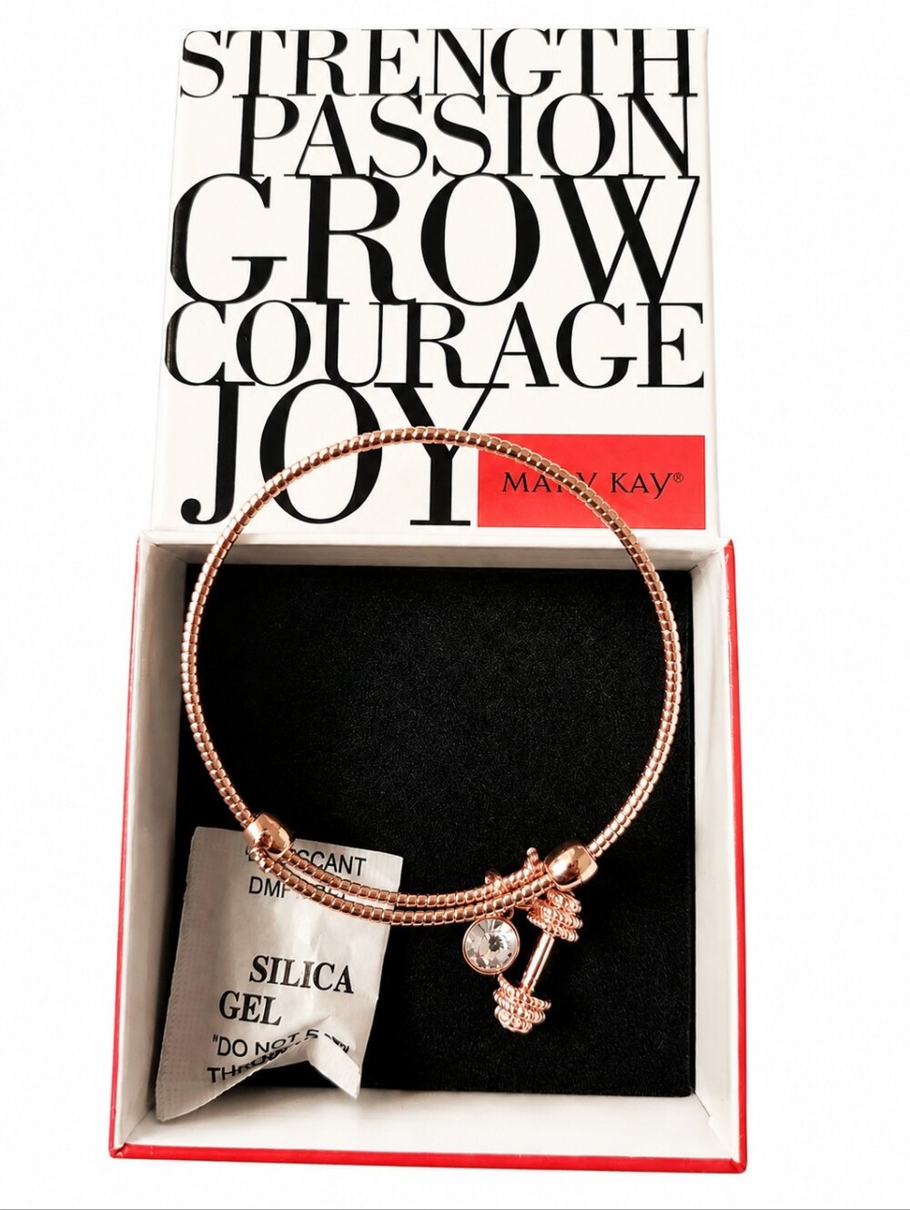 Pick 1! NIB Rose Gold Charm Bangle Bracelet - Bee 🐝 or Bar Charm - Picture 8 of 8